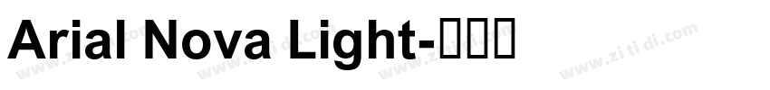 Arial Nova Light字体转换